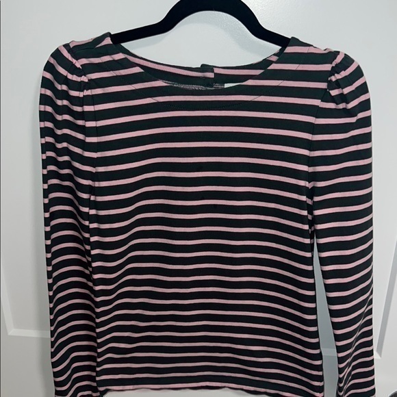 J. Crew Tops - J. Crew Striped Pink and olive green J.Crew Women's Top - Small